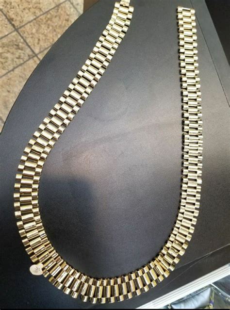 rolex chain pendent cheap|14k gold rolex chain.